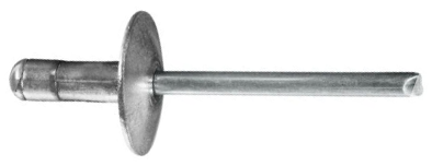 KÜWI - Blindnieten Grosskopf ø9,5mm, MULTI, Aluminium-Stahl verzinkt 3,2x14  K:6,5-11,0: …